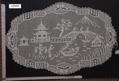 Textile - Oval Oriental Placemat, Mary Card, 2007