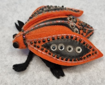 Textile - Set of Three Felt Animals and Insect, Mrs Edna Wark