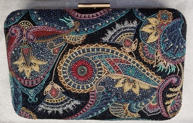 Textile - Japanese Bead Embroidered Evening Bag, Sue Fox, 2024