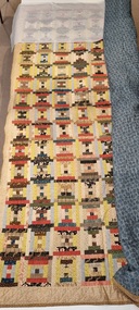 Textile - 'Courtyard Steps' Pennsylvania Quilt 1880's, c 1880