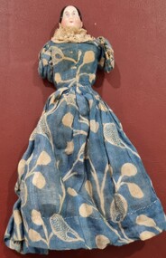 Ceramic - Victorian Ceramic Dressed Doll, 19 th C