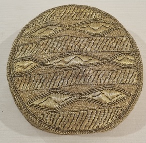 Kufi Skull Cap Metal Thread Embroidery