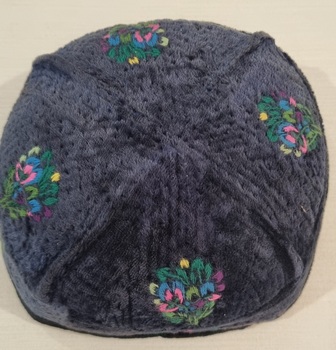 Kufi Skull Cap with Floral Motifs
