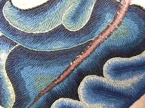 17th C Crewel Embroidery Panel