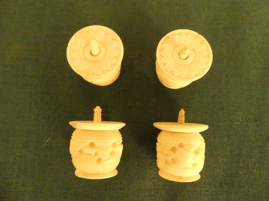 Tool - Bone or Ivory Thread barrel, Thread barrel, 1840's