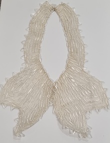 Art Deco White Beaded Collar