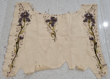 Embroidered and Beaded Garment Side Panel