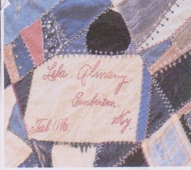 Kentucky USA 1916 Crazy Patchwork Coverlet