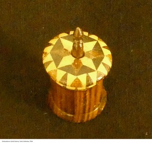 Tool - Tunbridge ware tape measure, 1840-1860's