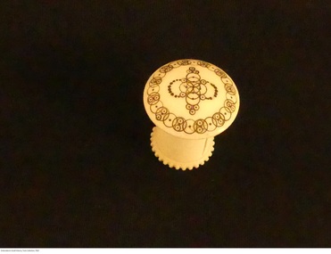 Tool - Ivory tape measure, 1840-1860's