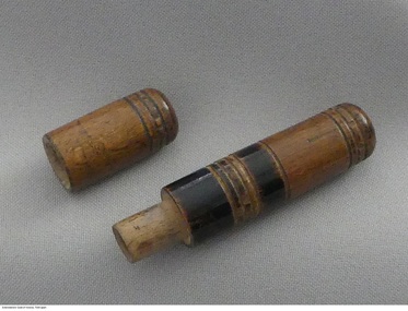 Tool - Needle case, Wooden needle case, ?1920's