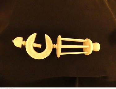 Tool - Ivory winding clamp, c1850