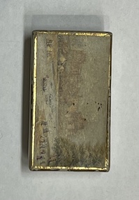 Container - Baxter print covered needle box, 1850