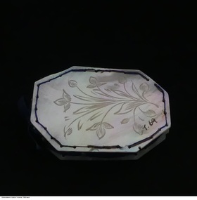 Tool - Mother of pearl pin cushion, 19th century