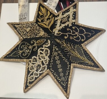 Christmas Decorations Goldwork Star