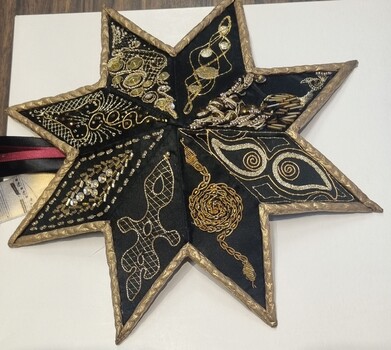 Christmas Decorations Goldwork Star