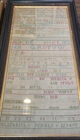Elizabeth Pemble 1713 Sampler