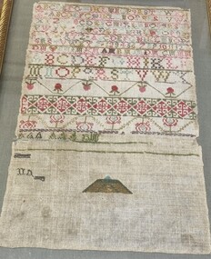 Unfinished 18th C Sampler