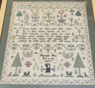Elizabeth May 1810 Sampler