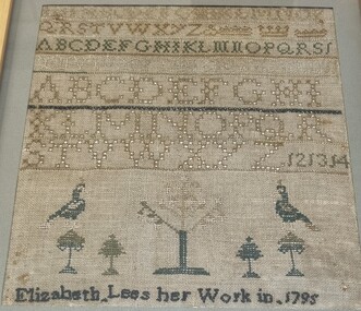 Elizabeth Lees 1795 Sampler