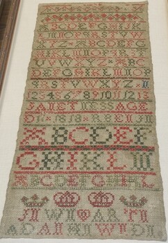 Janet Ness 1818 Scottish Sampler