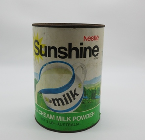 Container - Tin, Sunshine Milk