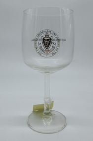 Glass - red wine, Shire of Bulla Australian Bicentennial red wine glass, 1988