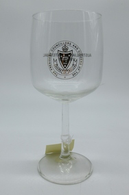 Container - Glass - red wine, Shire of Bulla Australian Bicentennial red wine glass, 1988