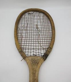 Tennis racquet, c 1910