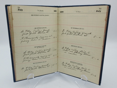 Book, Letts No.26 Diary 1899