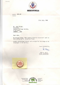 Badge, Sunbury District Excursion, 1941