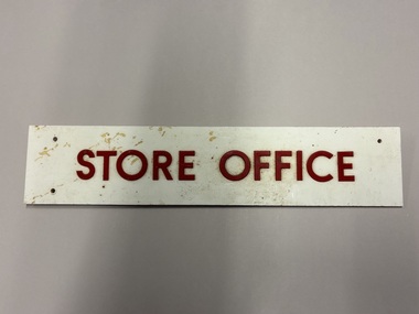 Sign, Store Office