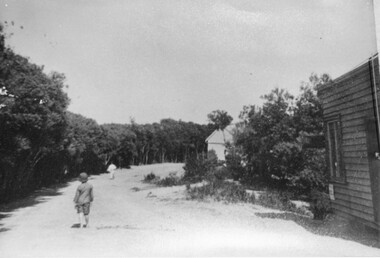 000052 - Photograph - 1886 - Boy & Man on Track - OM Beard