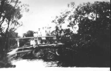 000112 - Photograph - 1934 - Bill Young's Ayr Creek Bridge - R Young