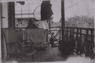 000158a - Photograph - Man on balcony