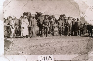 004600 - Photograph - Possibly Australian military in the Middle East during WW1