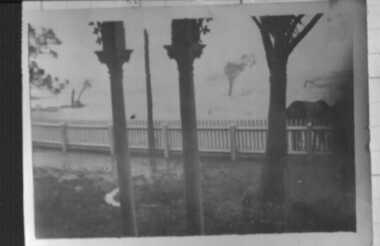 000249 - Photograph - 1934 - Pound Creek - Henderson property - front fence gate in from hut - E Henderson