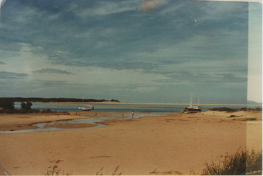 000327 - Photograph - 1978 - Inverloch - beach end of Pymble Avenue showing backwater - N Durham