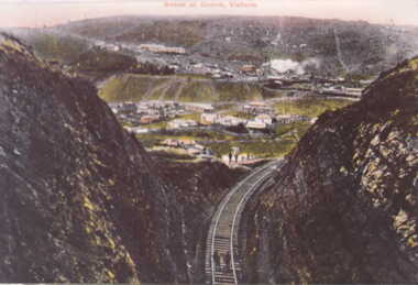 000450 Postcard - Scene of Outrim mine and township, Victoria  - Should be Outtrim - Photocards by SGP Wonthaggi 5672 1749