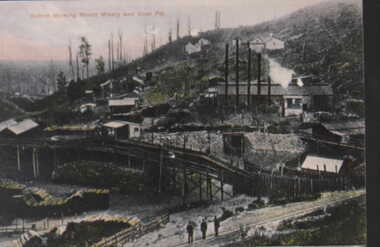 000452 Postcard - Outrim showing Mount Misery and Coal Pit - Should be Outtrim - Photocards by SGP Wonthaggi 5672 1749