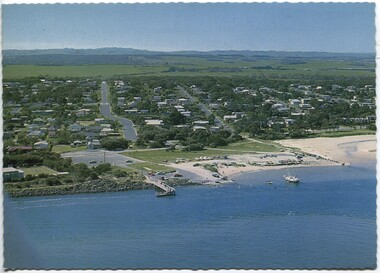 Postcard, Inverloch Jetty & from the air looking towards the jetty - from Nina Banks - Digital Copy only