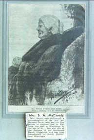 000528 Photograph - Sarah A McDonald (Mrs Peter Dwyer) of South Dudley, Wonthaggi - S Powell