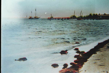000535 - Photograph - Beach and Jetty - same as 004357