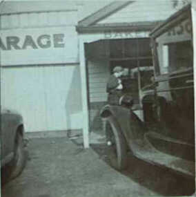 000551 - Photograph - McMillan Garage, Bakery - Chev - C Newton