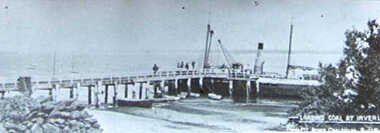 000559 - Photograph - Ship Loading Coal at Inverloch