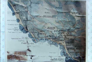 000587 - Map - Point Lydia - Harmers Haven - Location of coal test bore holes - from Iris Earnshaw