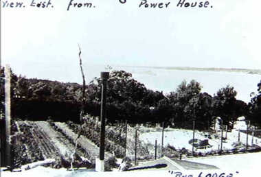 000851 - Photograph - Inverloch - Pine Lodge - view east from Power House - note vegetable garden - from H Swift (Hazel)