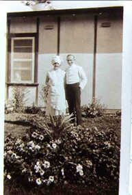 000855 - Photograph - Inverloch - Pine Lodge - Cook and butler - from Hazel Swift