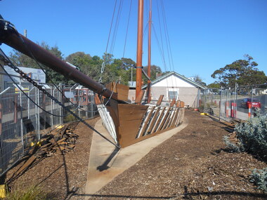 004364 - Photographs - 2017 to 2018 - Renovation of The Ripple replica in Inverloch - from John Hutchinson