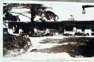 000622 - Photograph - Pine Lodge Entrance - Inverloch - from Ruth Tipping